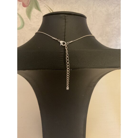 Thin Silver Chain Necklace With Adjustable Clasp For Women & Teens - Picture 3 of 4